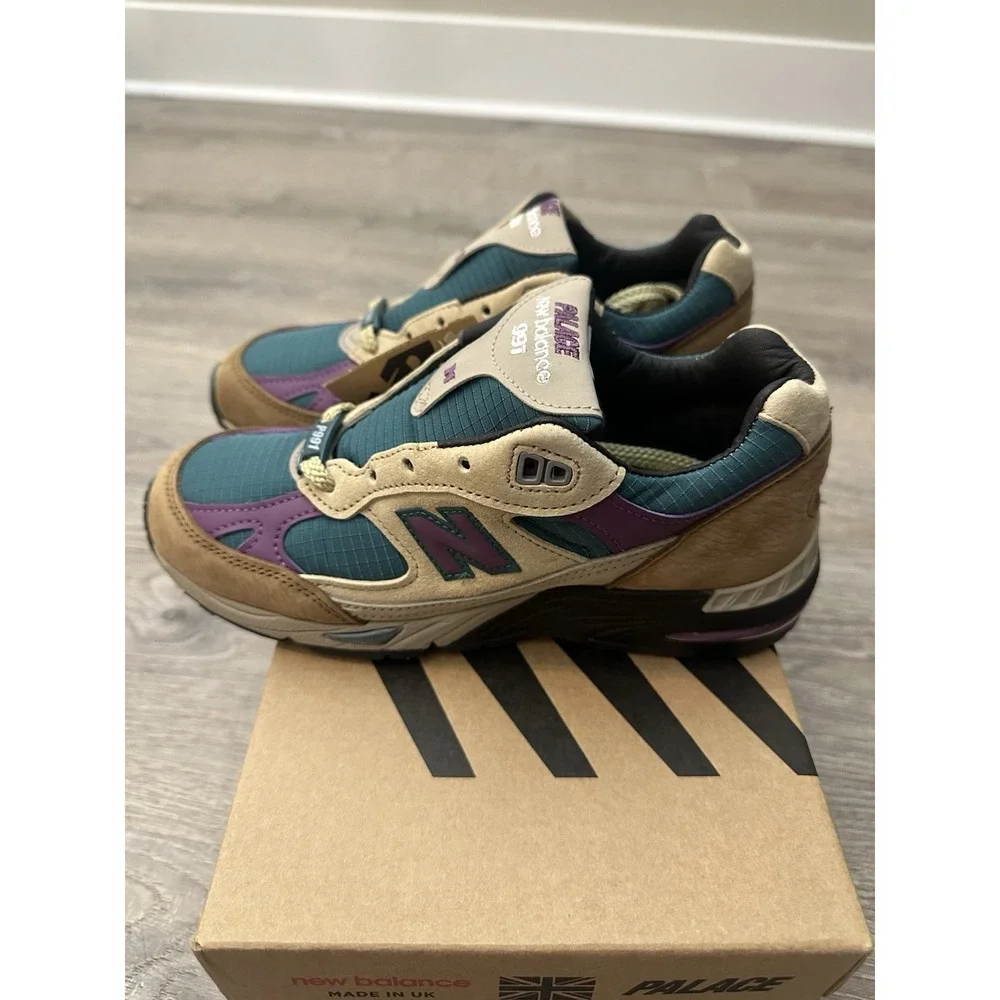 Size 5.5 - New Balance Palace x 991 Made in England Taos Taupe Grape W